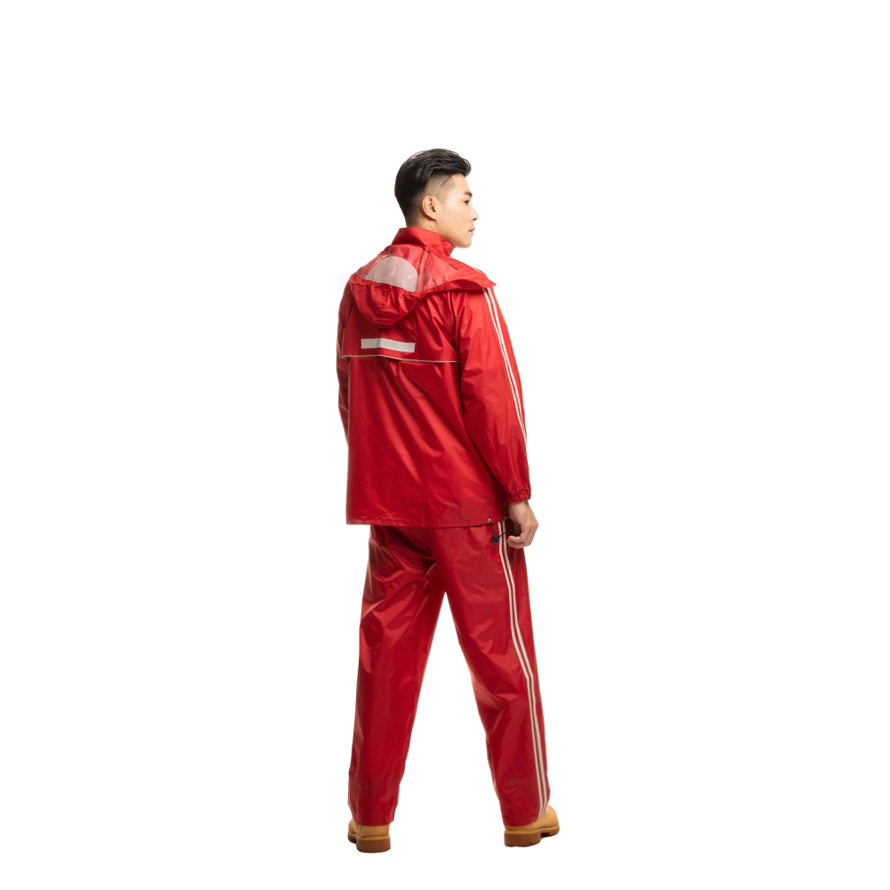 分體式 套裝風雨衣 時尚情侶雨衣 兩件式防風雨外套-細節圖2