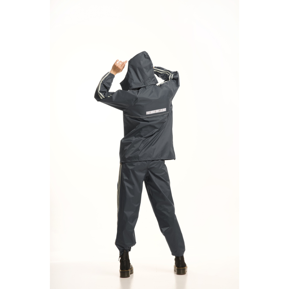 分體式 套裝風雨衣 時尚情侶雨衣 兩件式防風雨外套-細節圖4