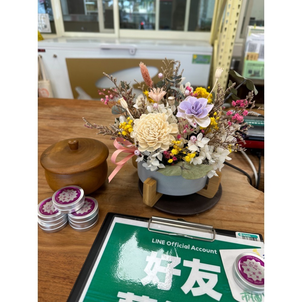 芳馨園設計桌花（定製款）-細節圖3