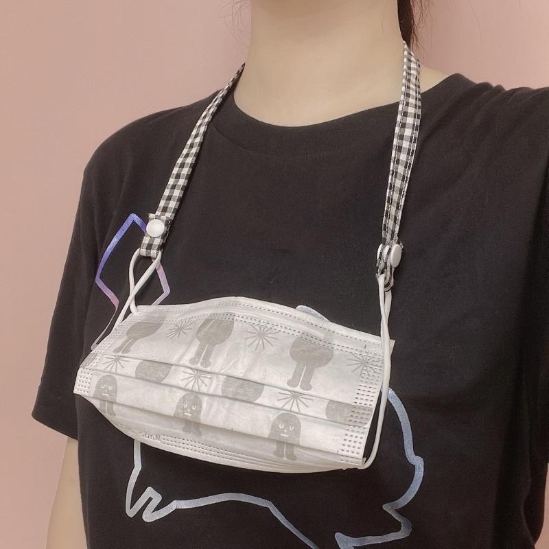 YOKOHANDMADE☆ 純棉*棉質口罩吊繩/口罩掛繩/口罩繩/口罩鍊/防丟繩-細節圖6