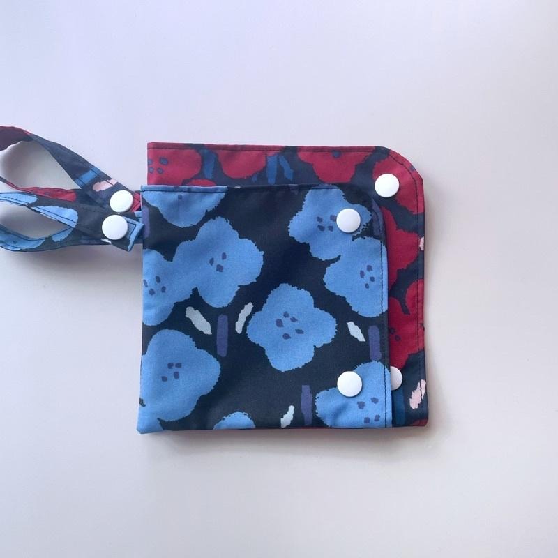 YOKOHANDMADE☆ L型口罩暫存袋☆ 輕薄雨傘布🌂手作口罩收納袋、口罩暫存收納-細節圖4