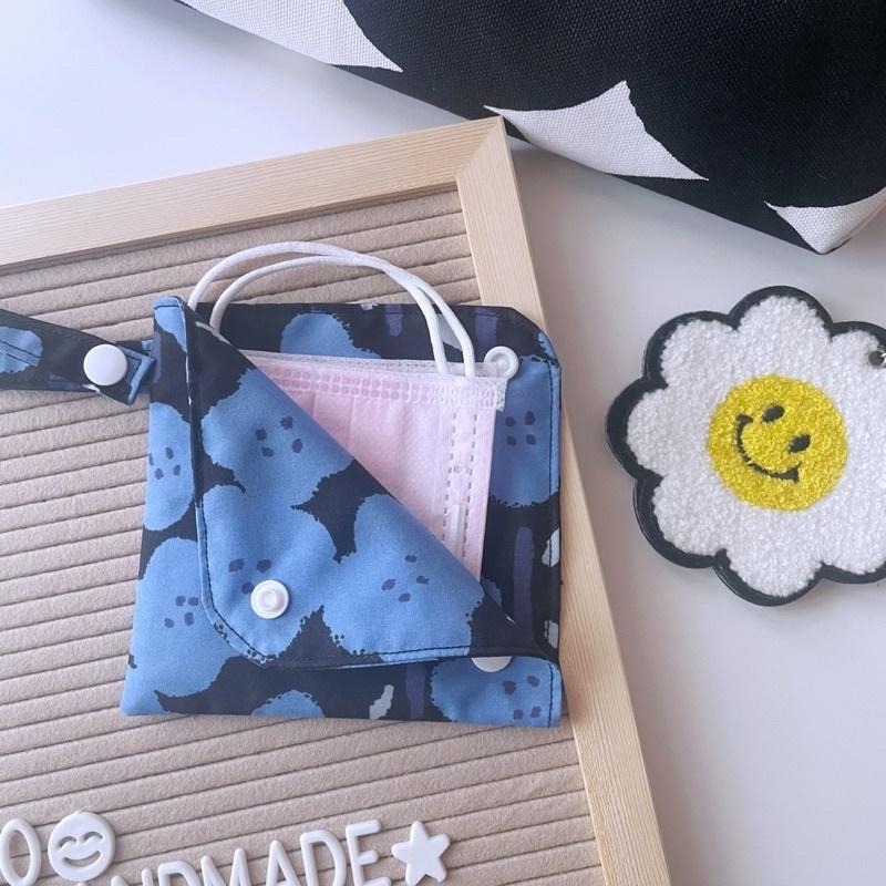 YOKOHANDMADE☆ L型口罩暫存袋☆ 輕薄雨傘布🌂手作口罩收納袋、口罩暫存收納-細節圖6