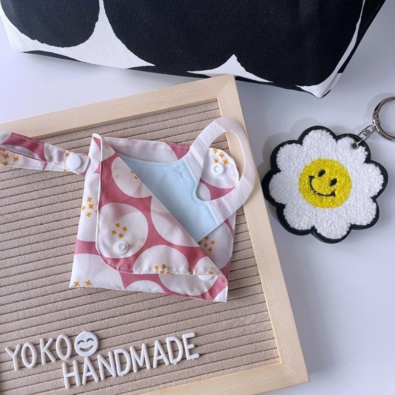 YOKOHANDMADE☆ L型口罩暫存袋☆ 輕薄雨傘布🌂手作口罩收納袋、口罩暫存收納-細節圖8