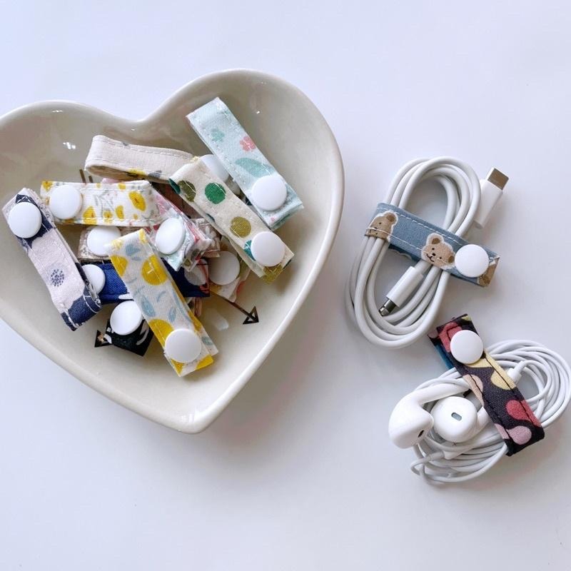 YOKOHANDMADE☆捲線器/集線器/充電線收納繩-細節圖2