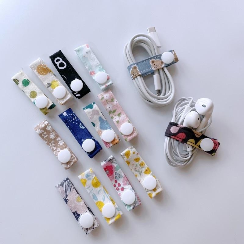 YOKOHANDMADE☆捲線器/集線器/充電線收納繩-細節圖3