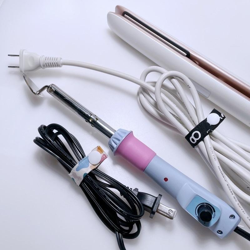 YOKOHANDMADE☆捲線器/集線器/充電線收納繩-細節圖4