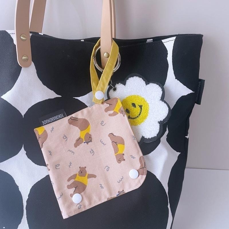 YOKOHANDMADE☆ L型口罩暫存套⭐️棉布⭐️手作口罩收納袋、口罩暫存收納-細節圖3