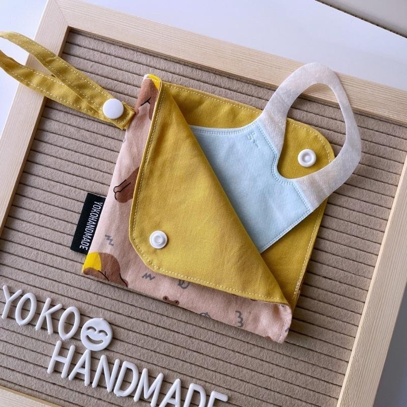 YOKOHANDMADE☆ L型口罩暫存套⭐️棉布⭐️手作口罩收納袋、口罩暫存收納-細節圖8