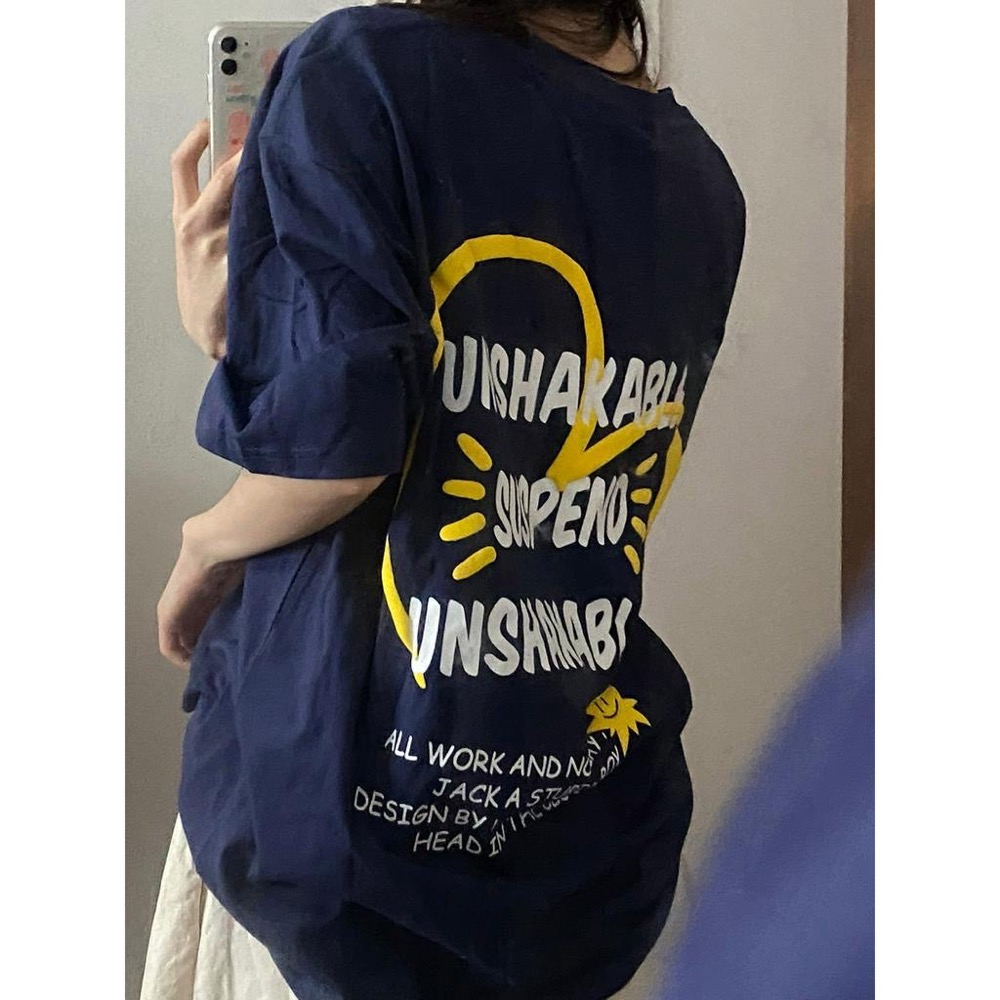 【三番雜貨屋】Love Sunshine Everyday 美式T恤 復古T恤 原宿風 日系街頭感 ins衣服-細節圖2