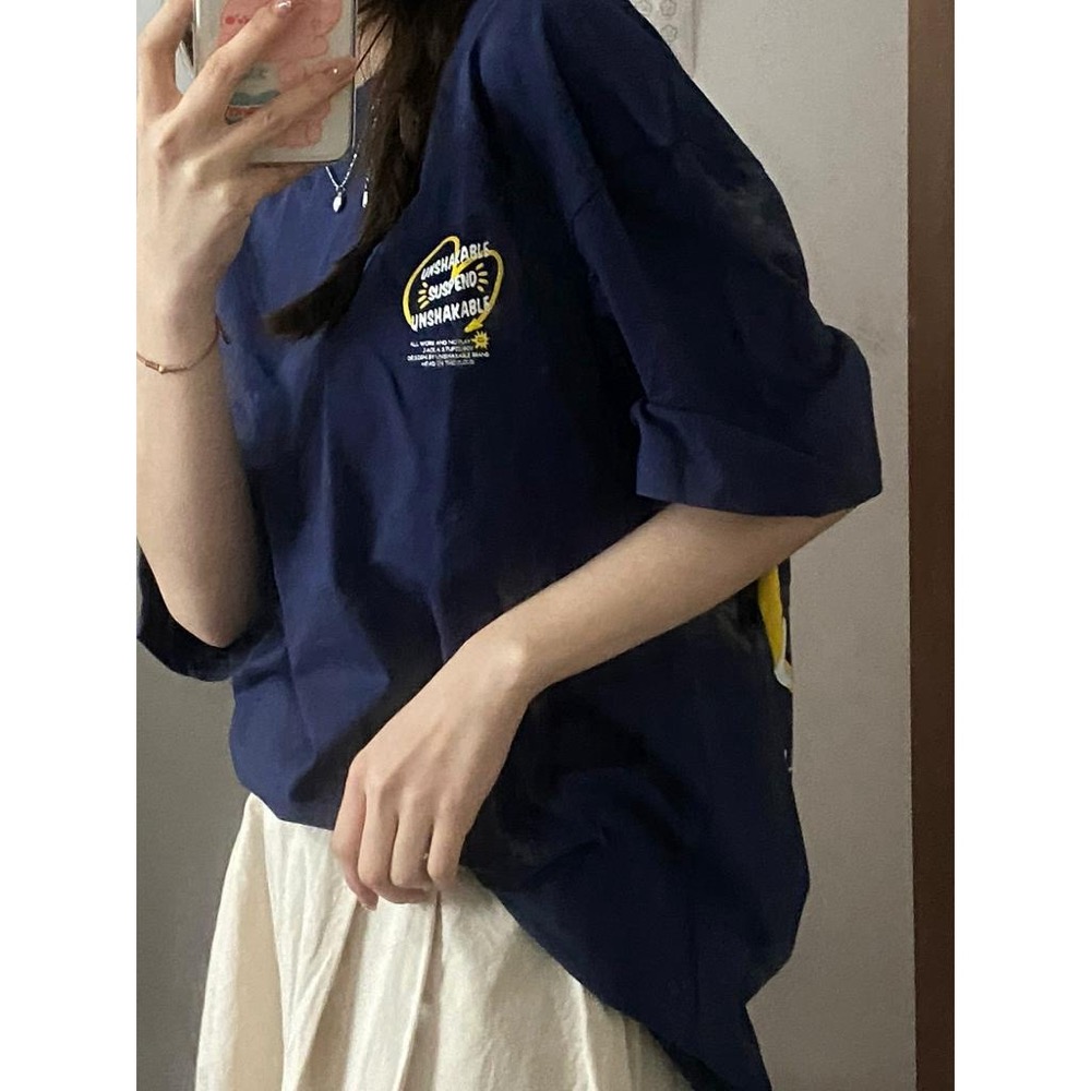 【三番雜貨屋】Love Sunshine Everyday 美式T恤 復古T恤 原宿風 日系街頭感 ins衣服-細節圖6