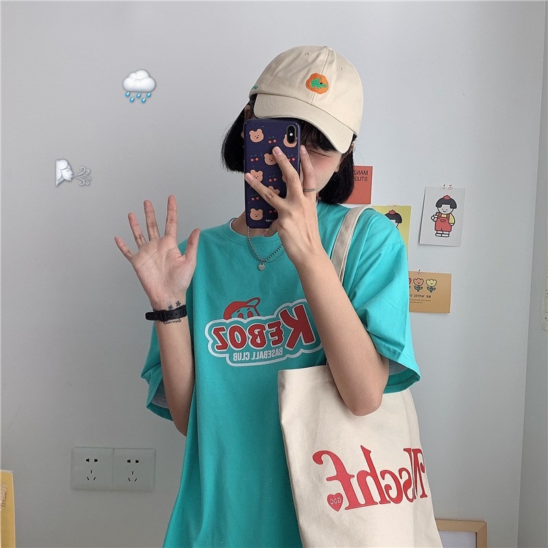 【三番雜貨屋】棒球帽男孩 純棉T恤 美式上衣短袖 休閒慵懶風 日系少女-細節圖3