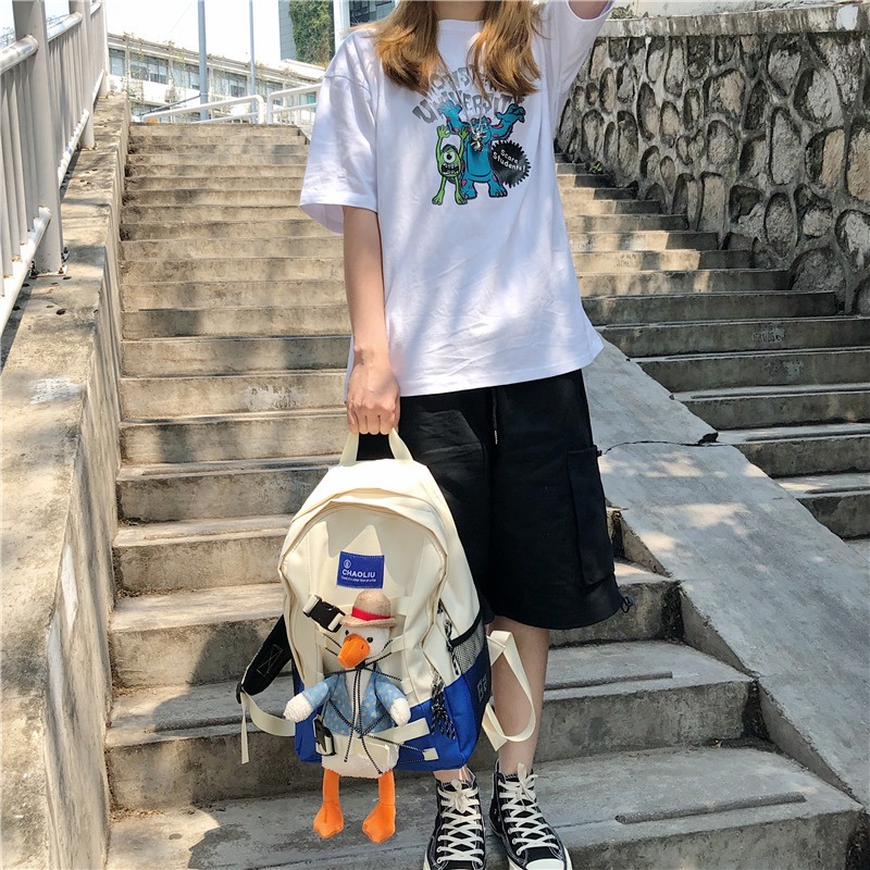 【三番雜貨屋】哇！用尖叫發電！ 純棉T恤 美式上衣短袖 休閒風 原宿慵懶風 日系少女感-細節圖3