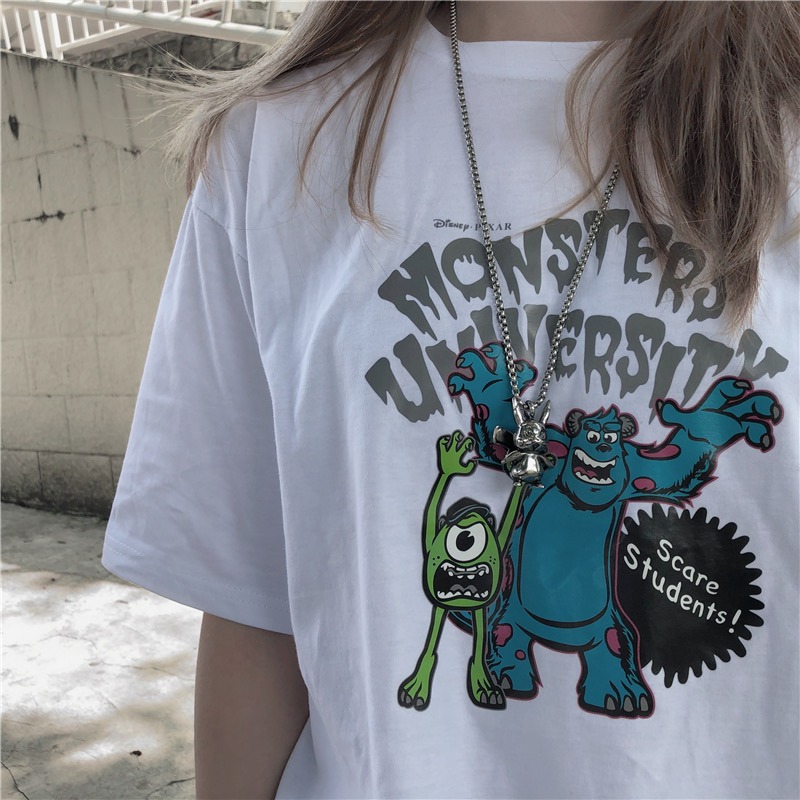 【三番雜貨屋】哇！用尖叫發電！ 純棉T恤 美式上衣短袖 休閒風 原宿慵懶風 日系少女感-細節圖5