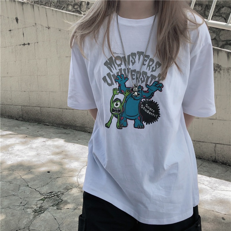 【三番雜貨屋】哇！用尖叫發電！ 純棉T恤 美式上衣短袖 休閒風 原宿慵懶風 日系少女感-細節圖6