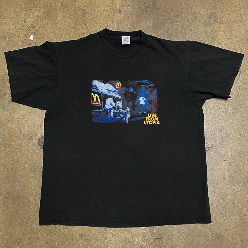 【三番雜貨屋】麥當當是天堂 美式復古短袖 寬鬆上衣 日系少女感-細節圖2