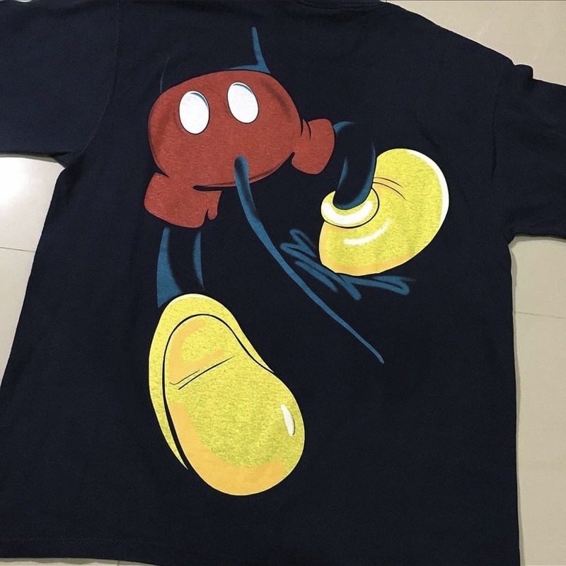 【三番雜貨屋】哈～～囉～～～米～～奇～～～～ 美式復古短袖 寬鬆上衣 日系少女感-細節圖2