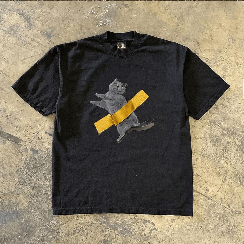 【三番雜貨屋】等一下的線上會議我準備好了 純棉上衣 短袖 寬鬆美式復古 原宿慵懶風 日系少女感-規格圖2