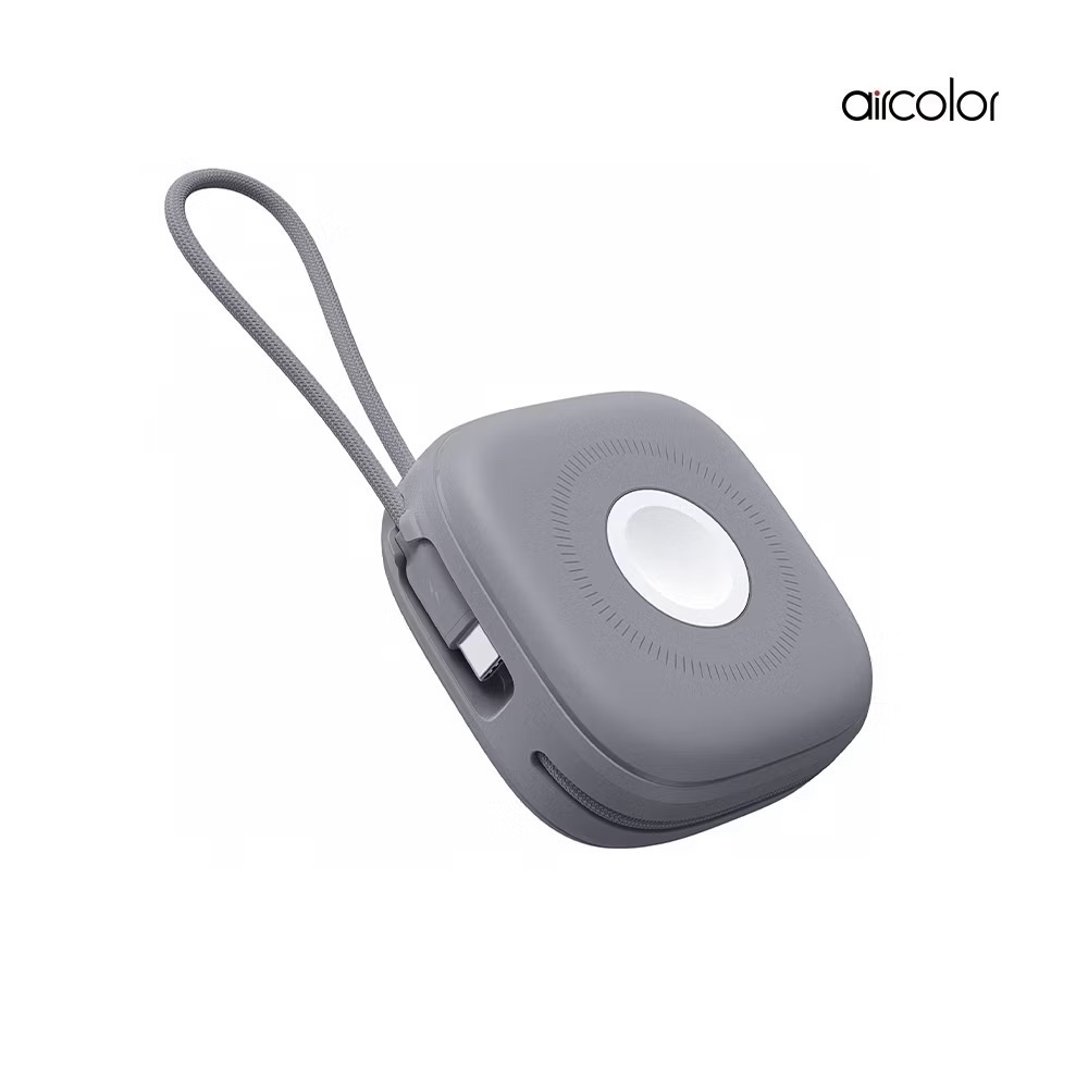 《aircolor》雲朵系六合一磁吸快充行動電源 10000mah 自帶線蘋果+typec 蘋果 手錶 耳機-規格圖9