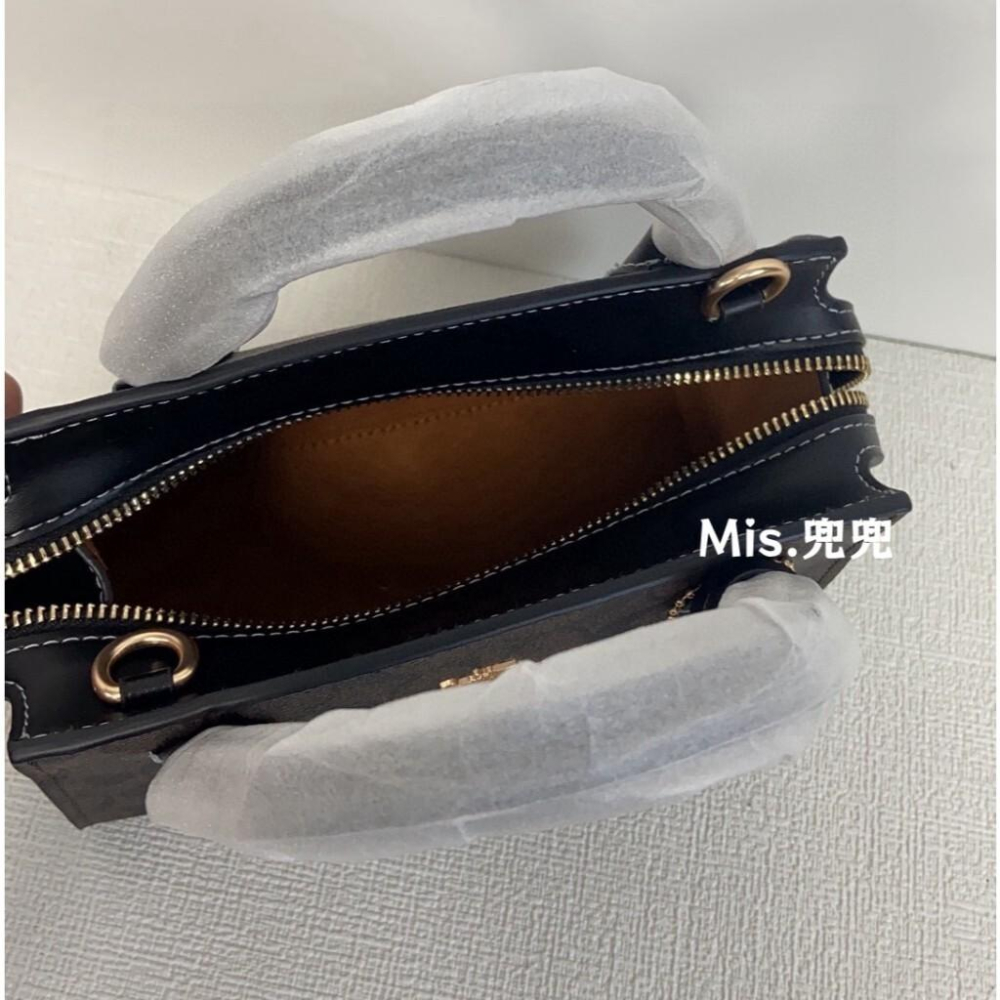 保固 現貨 COACH 蔻馳包包 Mis.兜兜 新款經典女士包包 手提包 單肩斜挎包 側背包 小方包 女生包包-細節圖5