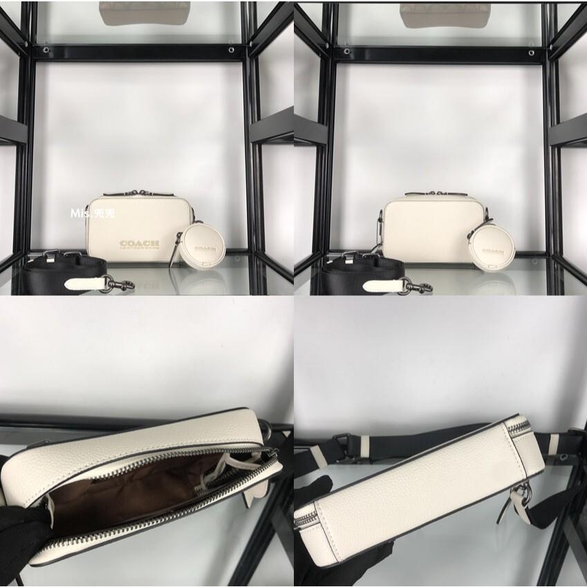 保固 現貨 COACH 蔻馳包包 Mis.兜兜🛒時尚男生包包 二合一斜挎包 單肩斜挎包 百搭男包-細節圖5