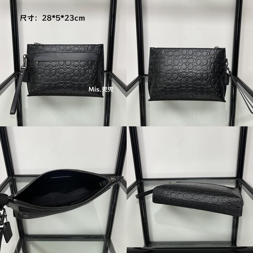 保固 現貨 COACH 蔻馳包包 Mis.兜兜🛒時尚男士手拿包 文件包 公文包 公事包 公務包 男士大容量手拿包 手-細節圖6