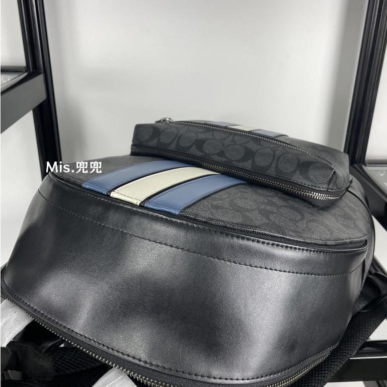 保固 現貨 COACH 蔻馳包包 Mis.兜兜 經典老花男士雙肩包 書包 背包 旅行包 後背包 男生包包 大容量男包-細節圖5