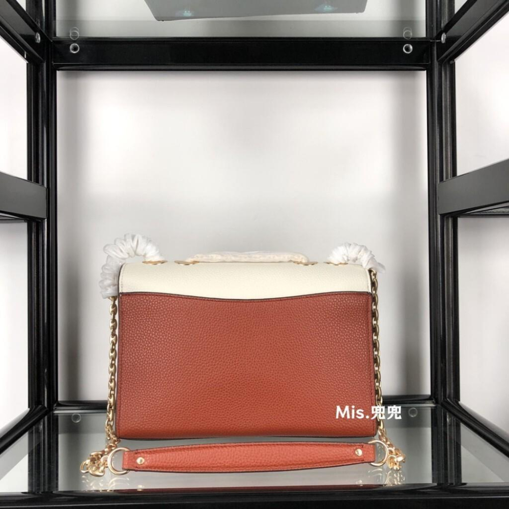 保固 現貨 COACH 蔻馳包包 Mis.兜兜 時尚女生翻蓋包 鏈條包 單肩包 斜挎包 大容量 百搭女包-細節圖4
