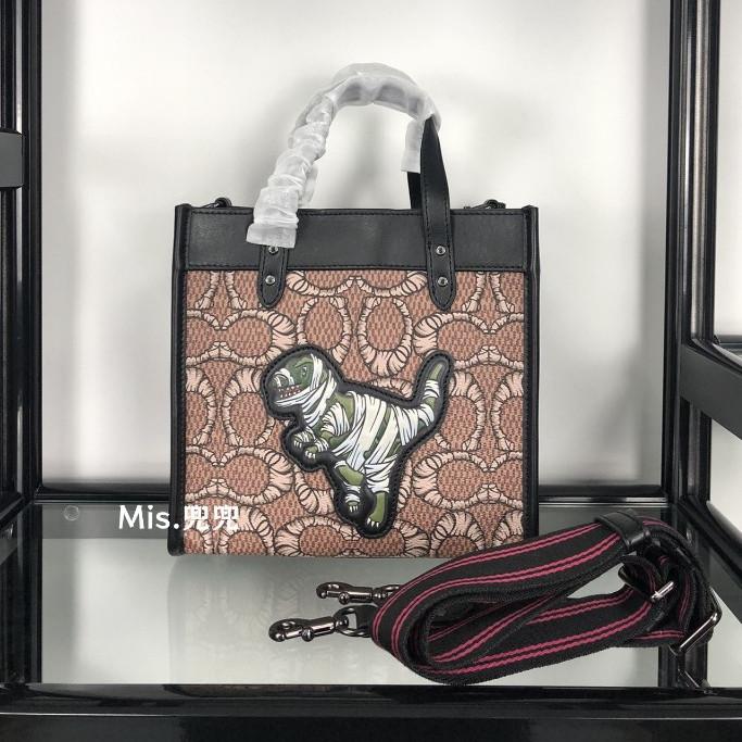 保固 現貨 COACH 蔻馳包包 Mis.兜兜 經典女生托特包 手提包 單肩斜挎包 側背包 時尚女包 大容量女包-細節圖3