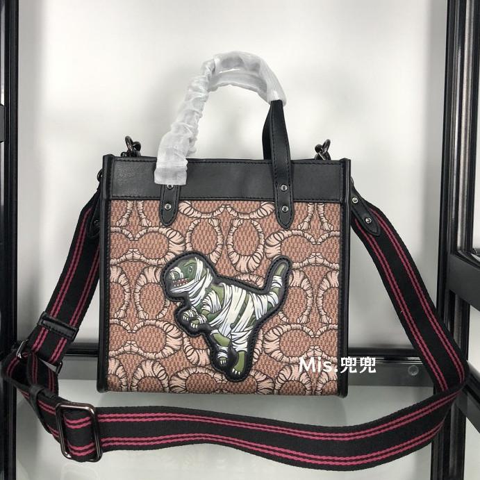 保固 現貨 COACH 蔻馳包包 Mis.兜兜 經典女生托特包 手提包 單肩斜挎包 側背包 時尚女包 大容量女包-細節圖4