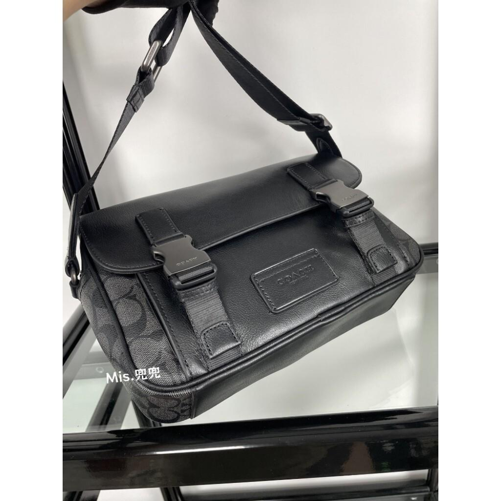 保固 現貨 COACH 蔻馳包包 Mis.兜兜 經典男士郵差包 單肩包 斜挎包 大容量男包 出游休閑 男生包包-細節圖6