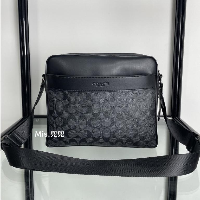 保固 現貨 COACH 蔻馳包包 Mis.兜兜 經典男士單肩包 斜挎包 側背包 時尚男包 大容量-細節圖3