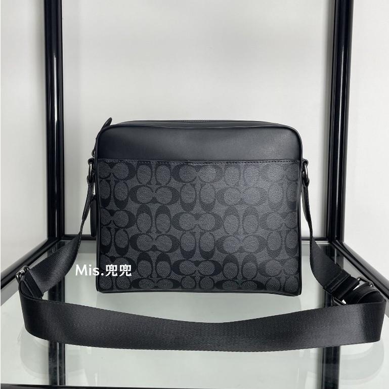 保固 現貨 COACH 蔻馳包包 Mis.兜兜 經典男士單肩包 斜挎包 側背包 時尚男包 大容量-細節圖6