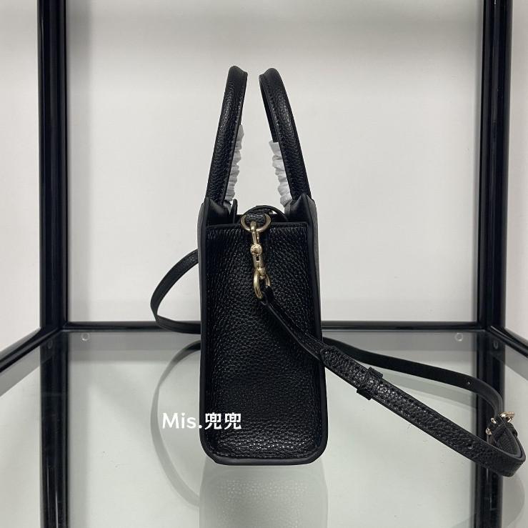 保固 現貨 COACH 蔻馳包包 Mis.兜兜 女生紙袋包 mini Tote托特包 經典老花c紋 單肩斜挎包 手提包-細節圖7