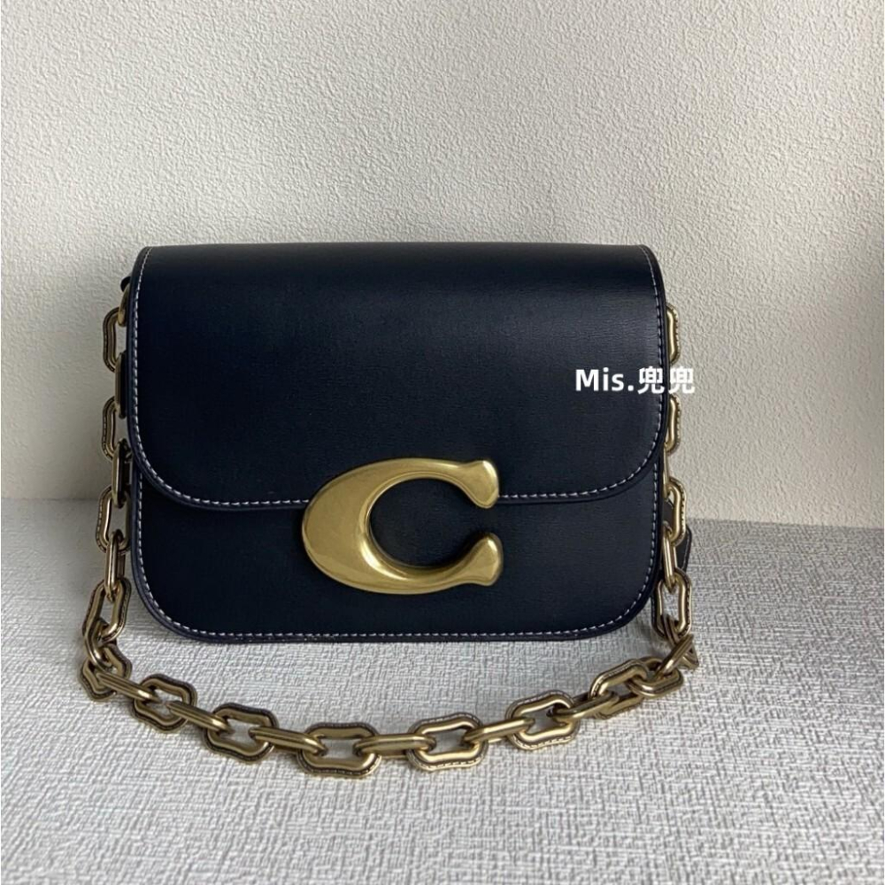保固 現貨 COACH 蔻馳包包 Mis.兜兜🛒女生鏈條包 愛豆鏈條包斜挎包 郵差包 單肩包 手提包 女生包包 時尚-細節圖3