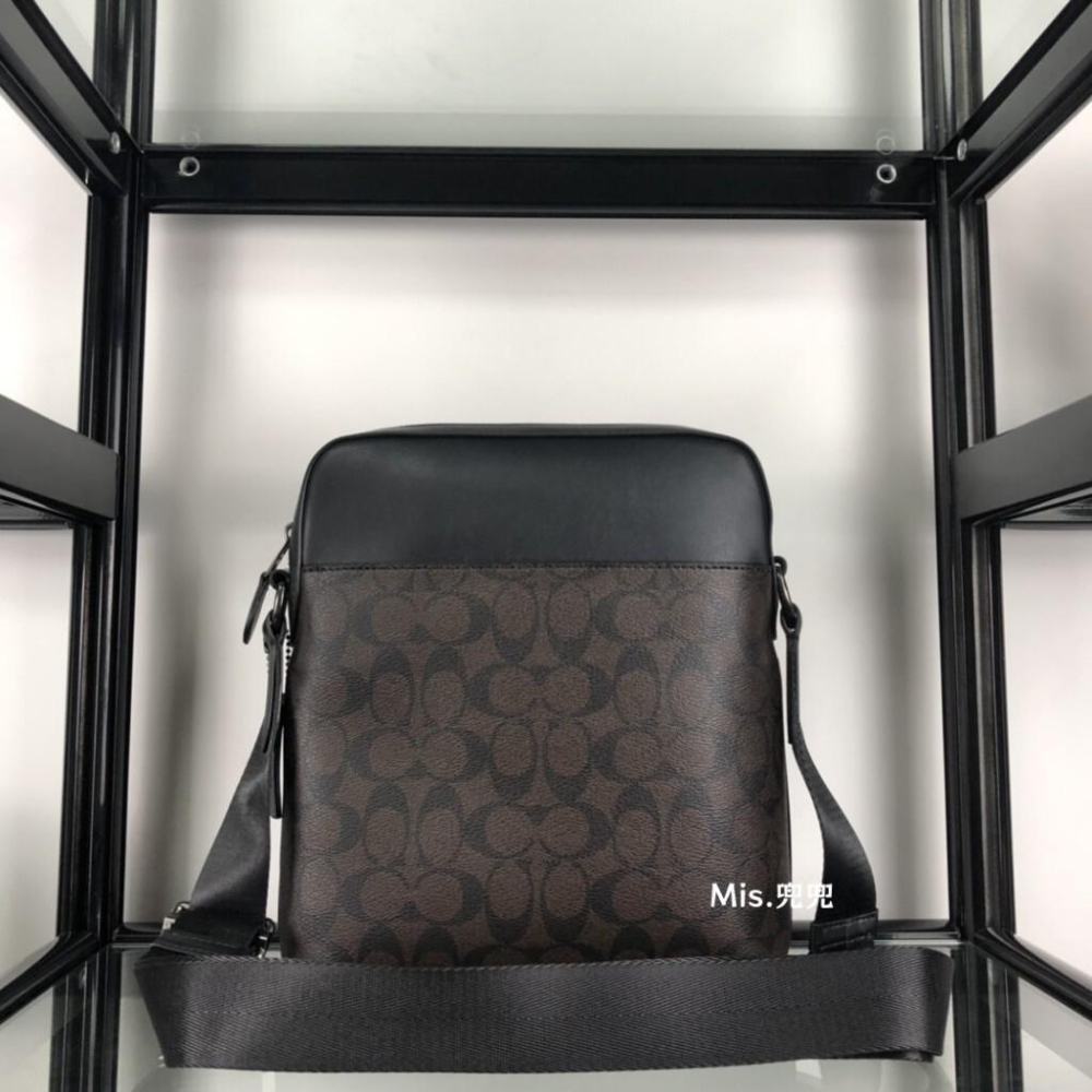 保固 現貨 COACH 蔻馳包包 Mis.兜兜 經典老花男士單肩包 斜挎包 商務休閑男包 時尚百搭-細節圖4