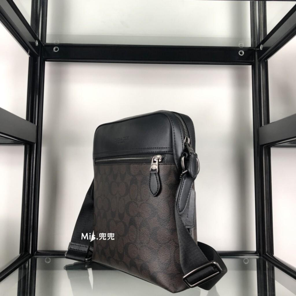 保固 現貨 COACH 蔻馳包包 Mis.兜兜 經典老花男士單肩包 斜挎包 商務休閑男包 時尚百搭-細節圖5