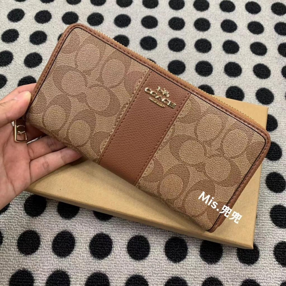 保固 現貨 COACH 蔻馳包包 Mis.兜兜🛒長夾 手拿包 拉鍊 皮夾 正品 錢包 包包 送禮 女朋友 女生 中夾-細節圖4