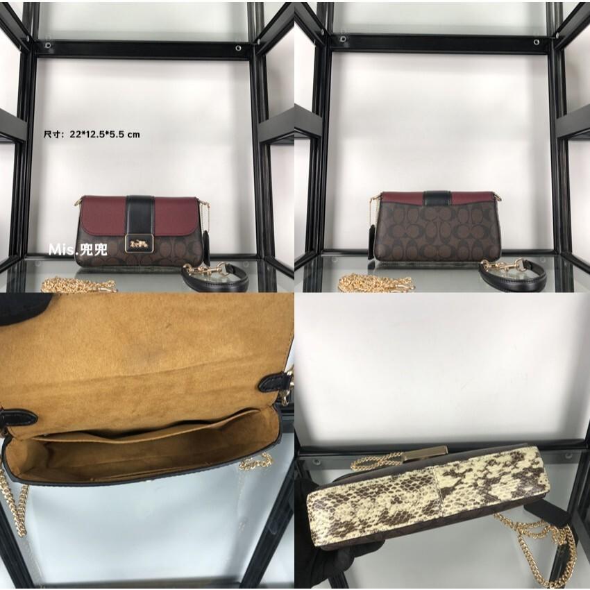 保固 現貨 COACH 蔻馳包包 Mis.兜兜 女生翻蓋單肩包 斜挎包 手提包 腋下包 時尚女包 小號/大號-細節圖7