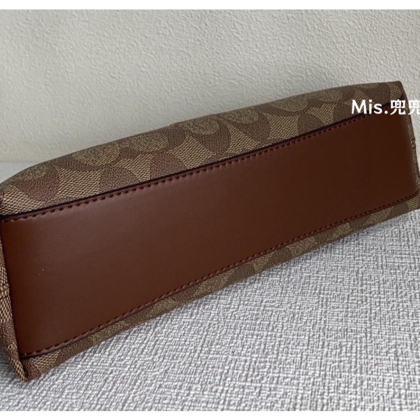 保固 現貨 COACH 蔻馳包包 Mis.兜兜🛒時尚女生法棍包 單肩包 鏈條包 斜挎包 女生包包 時尚女包 腋下包-細節圖5