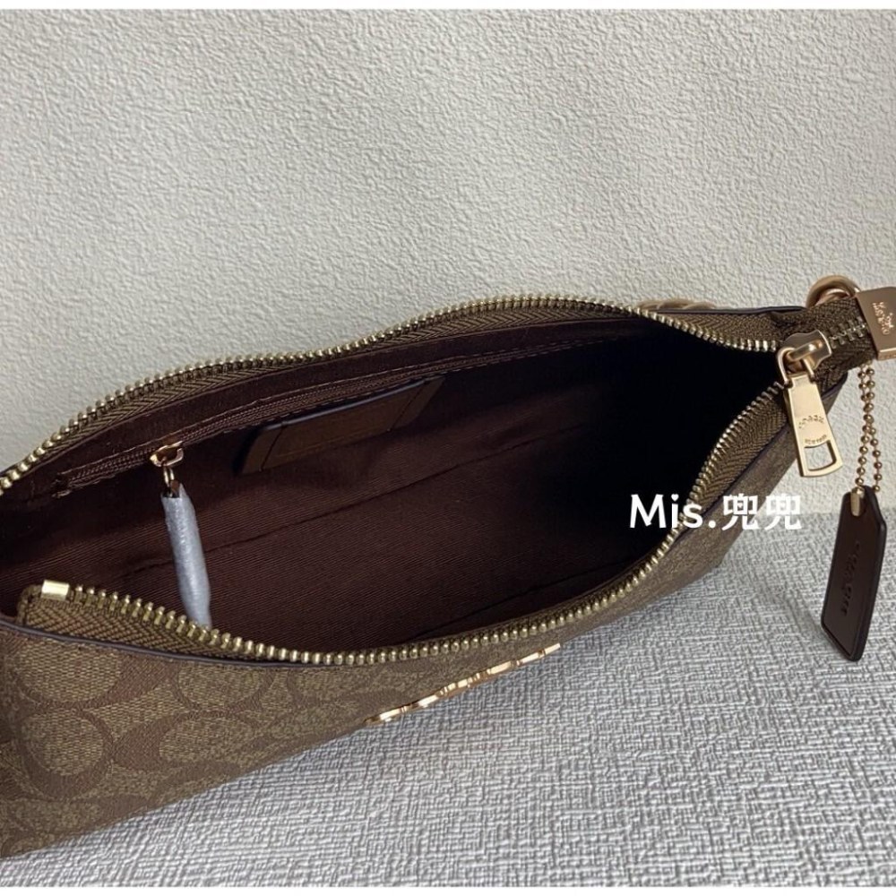 保固 現貨 COACH 蔻馳包包 Mis.兜兜🛒時尚女生法棍包 單肩包 鏈條包 斜挎包 女生包包 時尚女包 腋下包-細節圖7