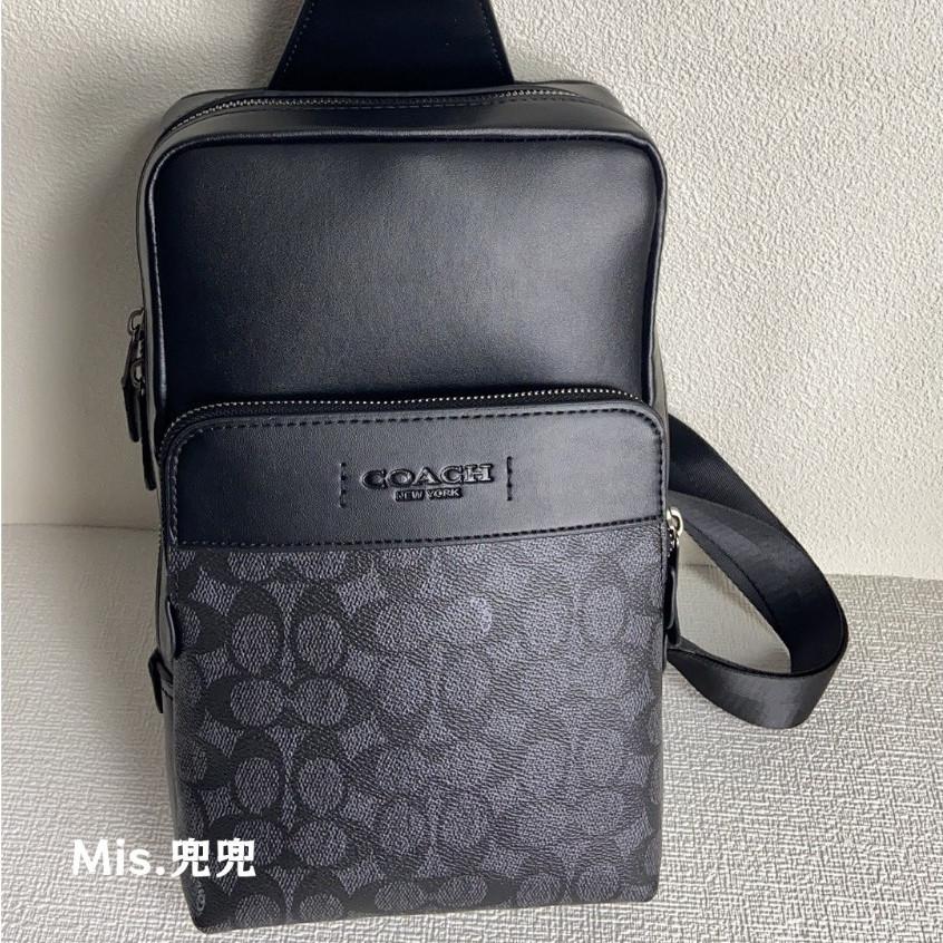 保固 現貨 COACH 蔻馳包包 Mis.兜兜🛒經典男生單肩包 背包 斜挎包 肩背包 男士包包 時尚男包-細節圖3