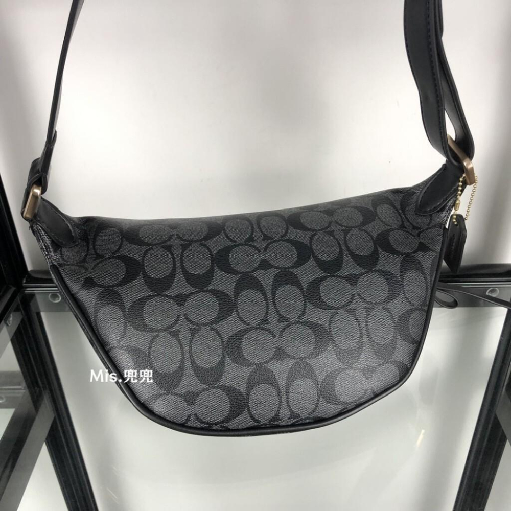 保固 現貨 COACH 蔻馳包包 Mis.兜兜 經典女士腰包 胸包 單肩包 頭層牛皮 斜挎包 女生包包-細節圖5