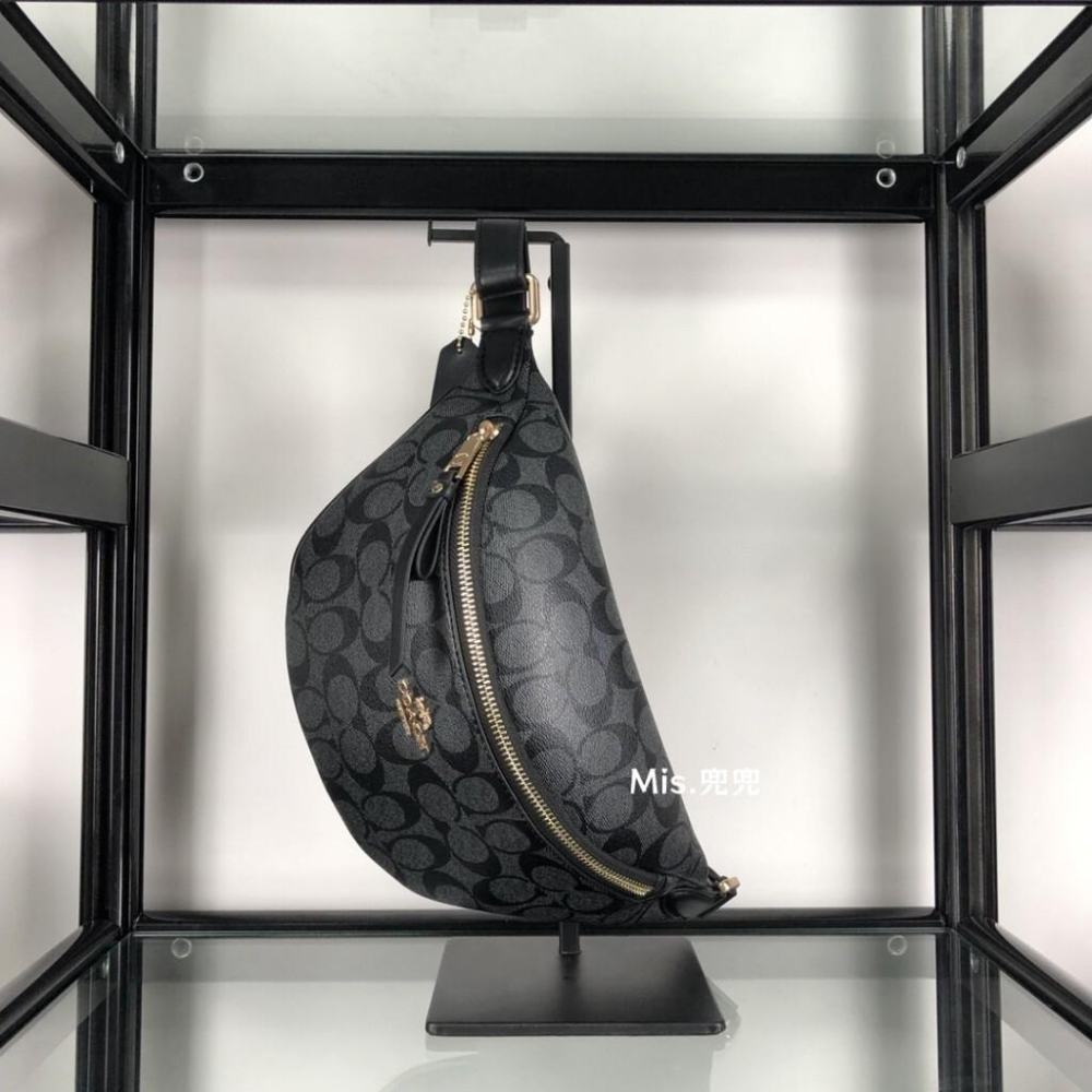 保固 現貨 COACH 蔻馳包包 Mis.兜兜 經典女士腰包 胸包 單肩包 頭層牛皮 斜挎包 女生包包-細節圖6