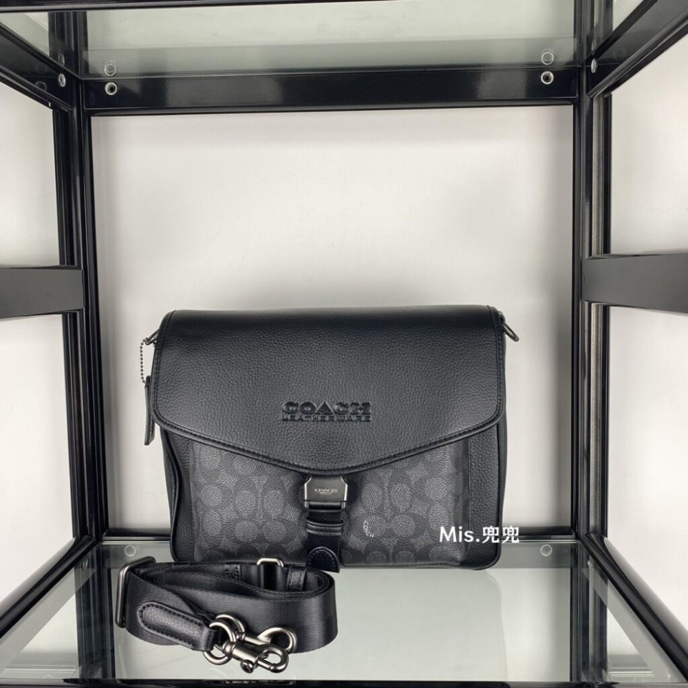 保固 現貨 COACH 蔻馳包包 Mis.兜兜 新款 男生斜挎包 單肩包 側背男包 大容量男包 時尚百搭-細節圖3