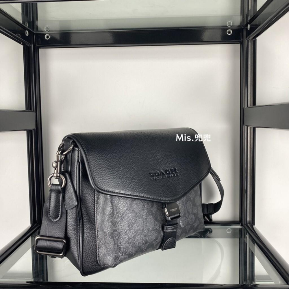 保固 現貨 COACH 蔻馳包包 Mis.兜兜 新款 男生斜挎包 單肩包 側背男包 大容量男包 時尚百搭-細節圖6