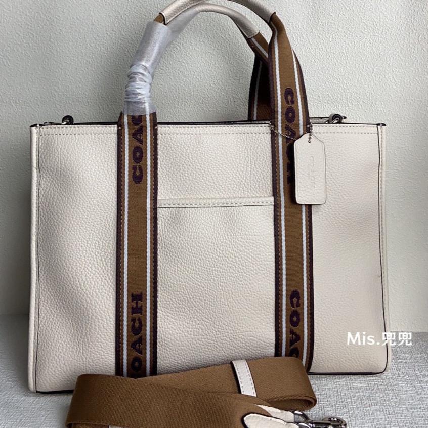 保固 現貨 COACH 蔻馳包包 Mis.兜兜 新款 女生托特包 購物包 女生大包 手提包 單肩斜挎包 大容量女包-細節圖6