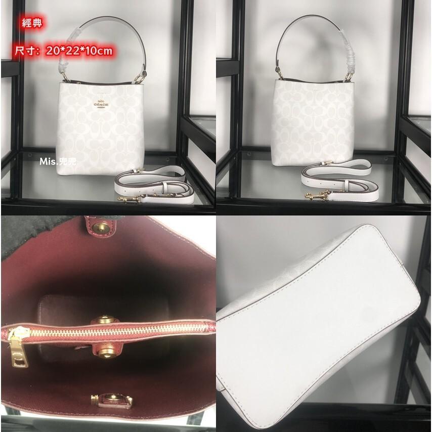 保固 現貨 COACH 蔻馳包包 Mis.兜兜 新款女生水桶包 手提包 單肩包 斜挎包 側背包 容量大 百搭女包-細節圖6
