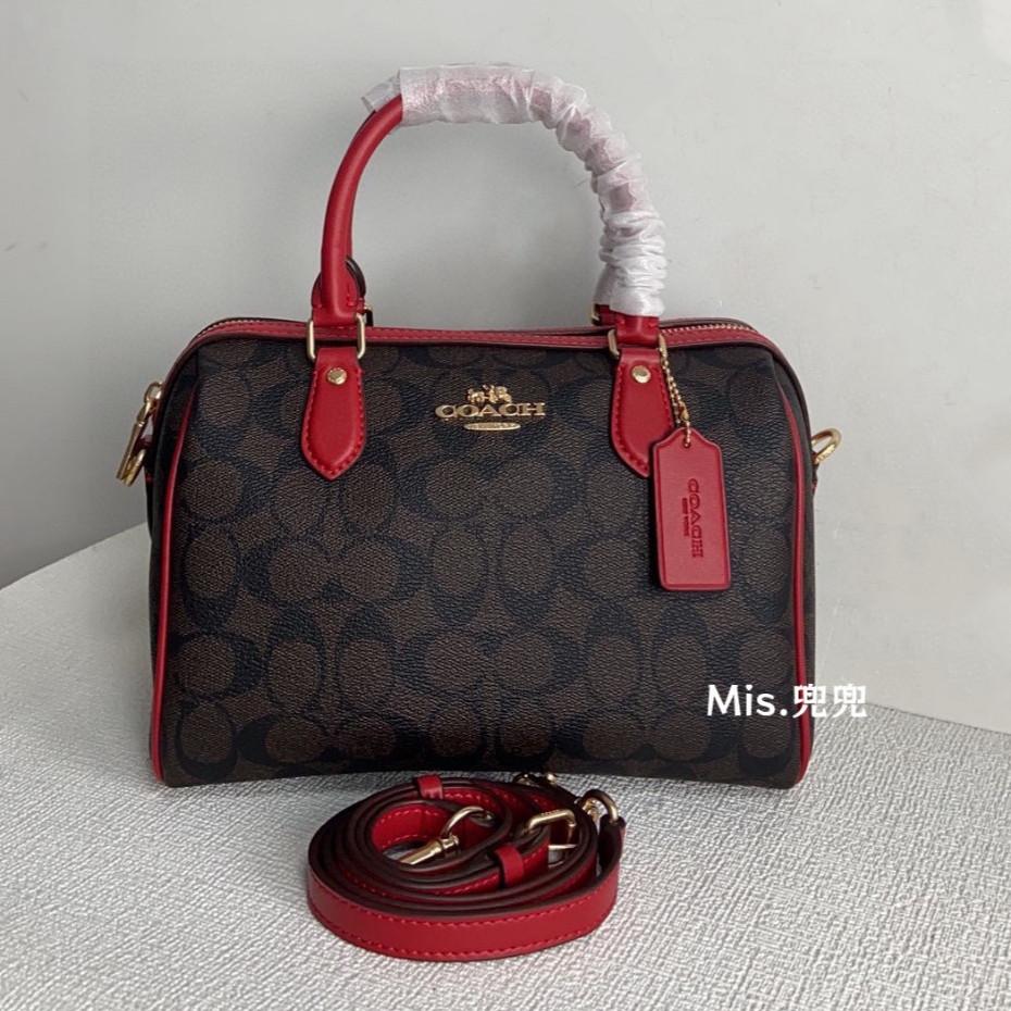 保固 現貨 COACH 蔻馳包包 Mis.兜兜 經典波士頓枕頭包 手提包 單肩包 斜挎包 側背包 女生包包 大容量女包-細節圖3