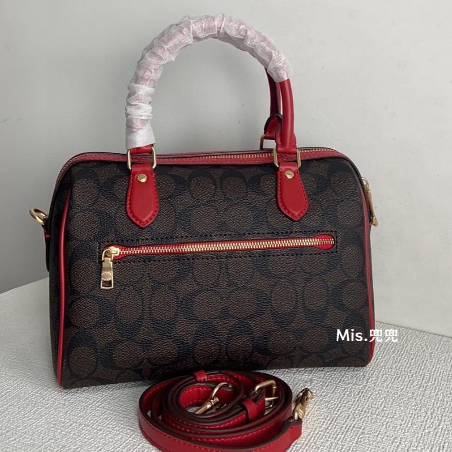 保固 現貨 COACH 蔻馳包包 Mis.兜兜 經典波士頓枕頭包 手提包 單肩包 斜挎包 側背包 女生包包 大容量女包-細節圖5