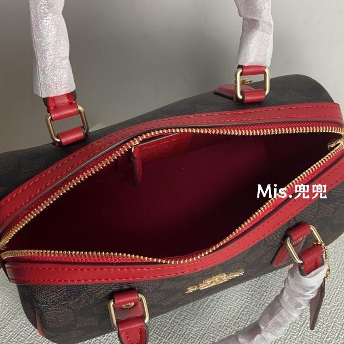 保固 現貨 COACH 蔻馳包包 Mis.兜兜 經典波士頓枕頭包 手提包 單肩包 斜挎包 側背包 女生包包 大容量女包-細節圖7